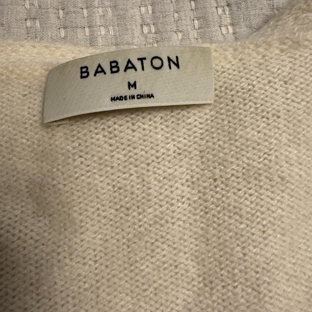 Babaton Cream Knit 100% Cashmere Sweater - Picture 3 of 7